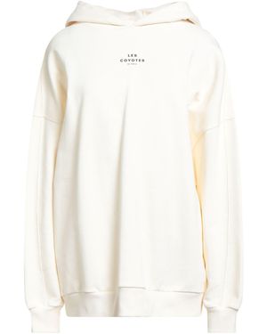 Les Coyotes De Paris Ivory Sweatshirt Organic Cotton - White