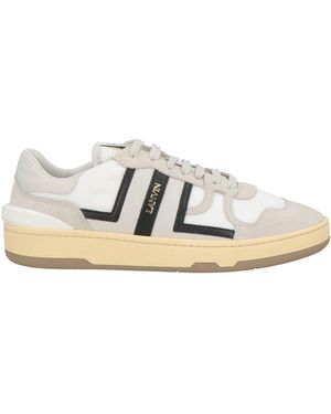 Lanvin Trainers Polyester, Calfskin - White