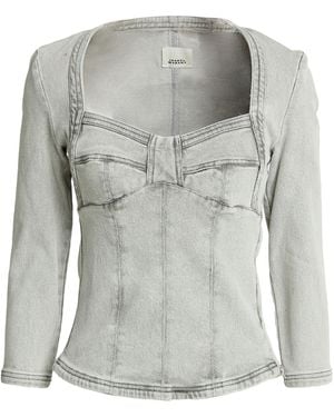Isabel Marant Top Cotton, Elastane - Grey