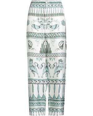 Fabiana Filippi Trousers Silk - White