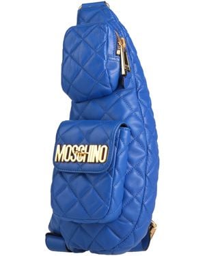 Moschino Bright Belt Bag Leather - Blue
