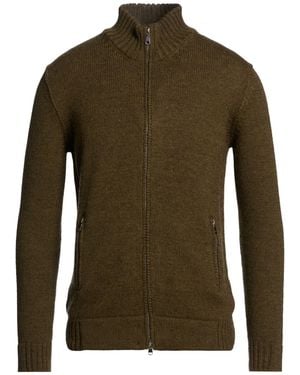 Kangra Military Cardigan Wool, Alpaca Wool - Green
