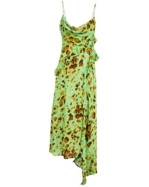 MSGM Midi Dress Viscose - Green