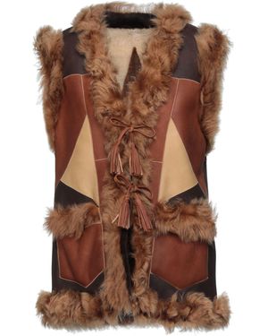 P.A.R.O.S.H. Jacket Sheepskin - Brown