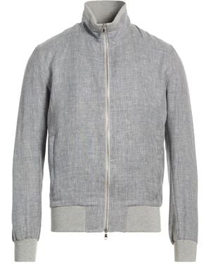 Barba Napoli Jacket Linen, Virgin Wool, Silk - Gray