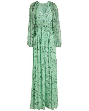 Giambattista Valli Maxi Dress Silk - Green