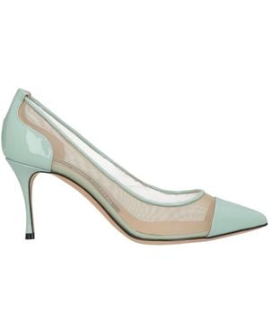 Sergio Rossi Pumps Leather, Textile Fibers - Metallic