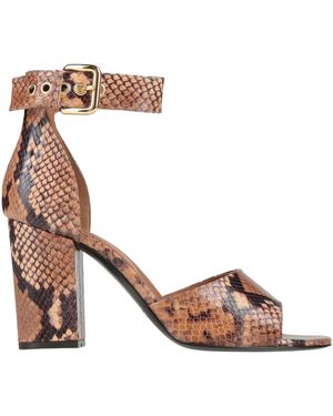 Via Roma 15 Camel Sandals Leather - Pink