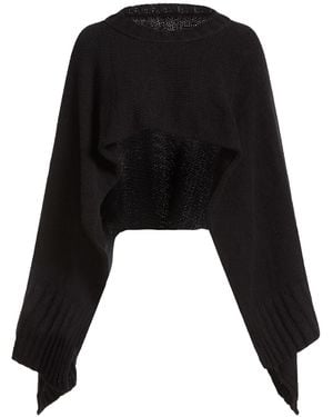 Isabel Benenato Cape Cotton, Polyamide - Black