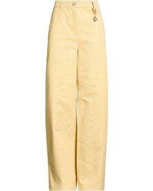 CASABLANCA Pants Cotton - Yellow