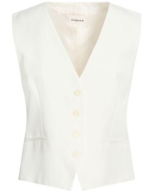 P.A.R.O.S.H. Tailored Vest Viscose, Linen - White