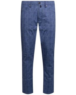 Tramarossa Trousers Cotton, Elastane - Blue