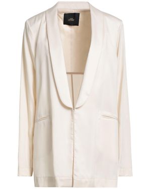 Twinset Cream Blazer Lyocell - White