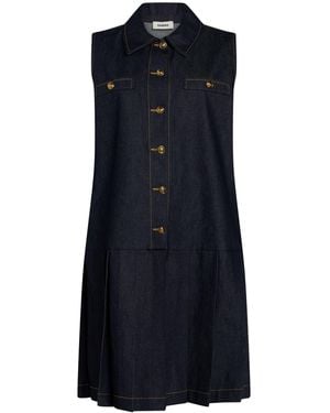 Sandro Mini Dress Cotton - Blue