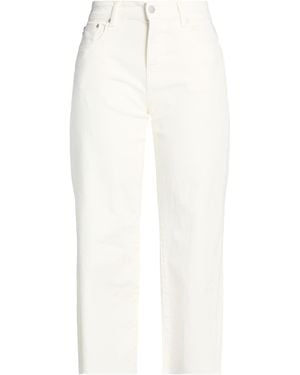 AG Jeans Ivory Jeans Cotton, Lyocell, Elastane - White