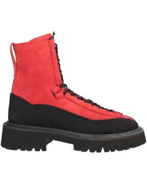 Ferragamo Ankle Boots Calfskin - Red
