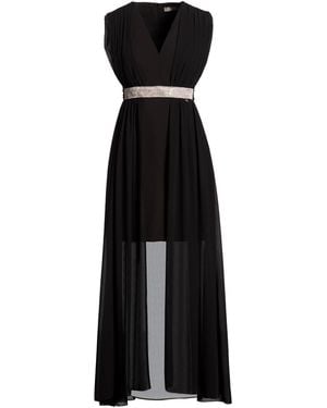 Rinascimento Maxi Dress Polyester, Elastane - Black