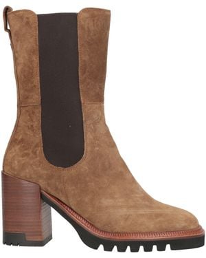 Bruno Premi Taupe Ankle Boots Leather, Textile Fibers - Brown