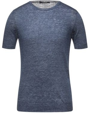 Tagliatore Slate Sweater Linen - Blue