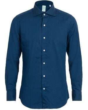 Finamore 1925 Shirt Cotton, Lyocell - Blue