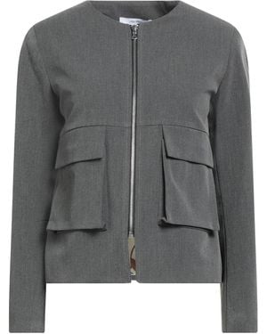 LANACAPRINA Jacket Polyester, Viscose, Elastane - Gray