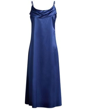 Siste's Midi Dress Polyester, Elastane - Blue