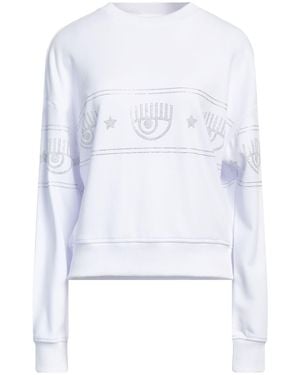 Chiara Ferragni Sweatshirt Cotton, Elastane - White