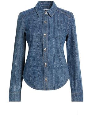 MSGM Denim Shirts - Blue