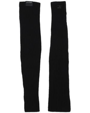 Courreges Gloves Wool - Black
