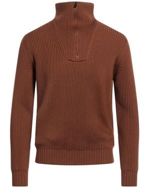 FILIPPO DE LAURENTIIS Turtleneck Merino Wool - Brown