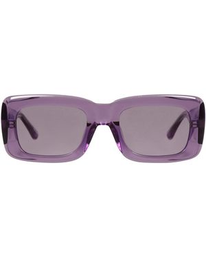 The Attico x Linda Farrow Sunglasses - Purple