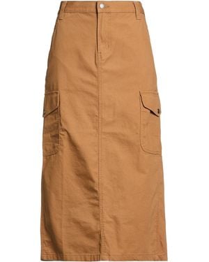 Dickies Tan Midi Skirt Cotton - Brown