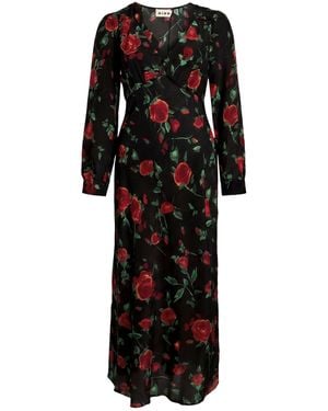 RIXO London Midi-Kleid - Schwarz
