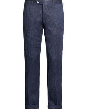 Barba Napoli Trousers Linen - Blue