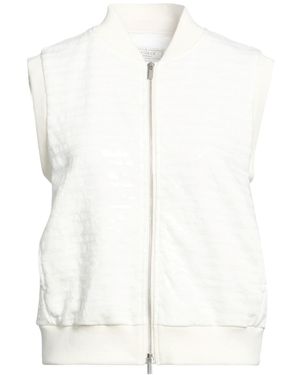 Peserico Ivory Vest Cotton, Polyester - White