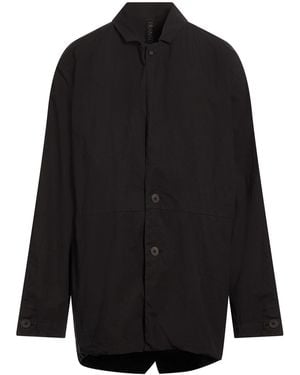 Transit Overcoat & Trench Coat Cotton, Elastane - Black