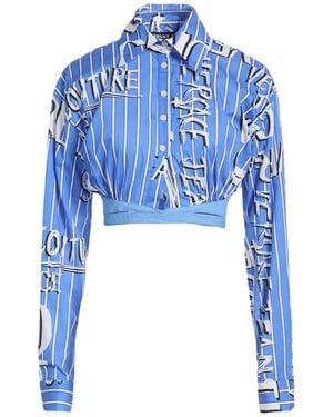 Versace Jeans Couture Azure Shirt Cotton - Blue