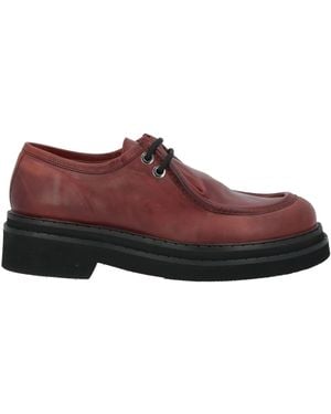 Pons Quintana Burgundy Lace-Up Shoes Leather - Brown
