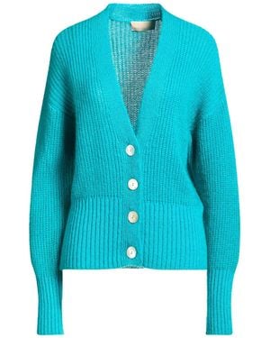 120% Lino Cardigans - Blue