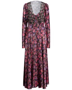 Rabanne Fuchsia Maxi Dress Polyester, Silk - Red