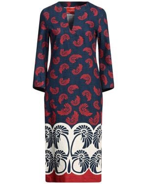 La DoubleJ Midi Dress Cotton, Elastane - Blue