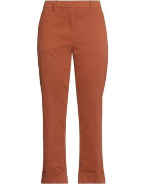 Grifoni Rust Pants Cotton, Elastane - Brown