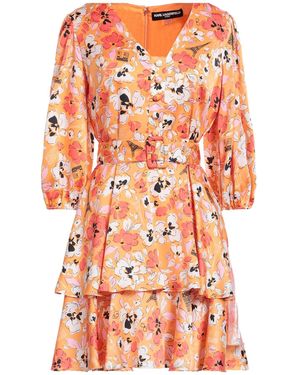 KARL LAGERFELD Mini Dress - Orange