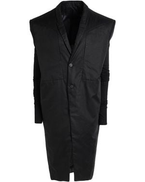 Rick Owens Coat Cotton - Black