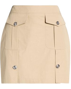 Liu Jo Mini Skirt Cotton, Lyocell - Natural