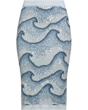 Amiri Midi Skirt Wool - Blue