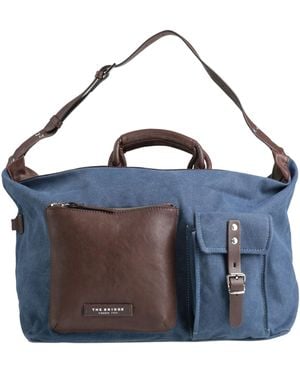The Bridge Duffel Bags Leather, Textile Fibers - Blue