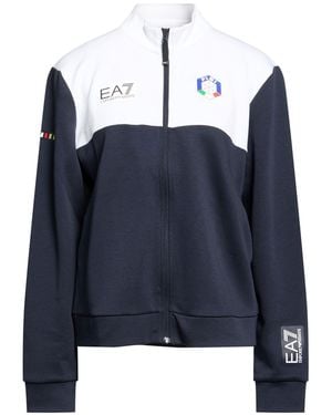 EA7 Sweatshirt Polyester, Cotton - Blue