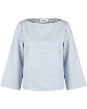Skall Studio Sky Top Cotton, Linen - Blue