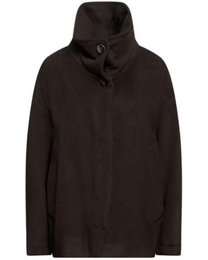 Alysi Chocolat Coat Virgin Wool - Black